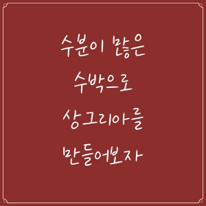 수박 칵테일 만드는 법 21