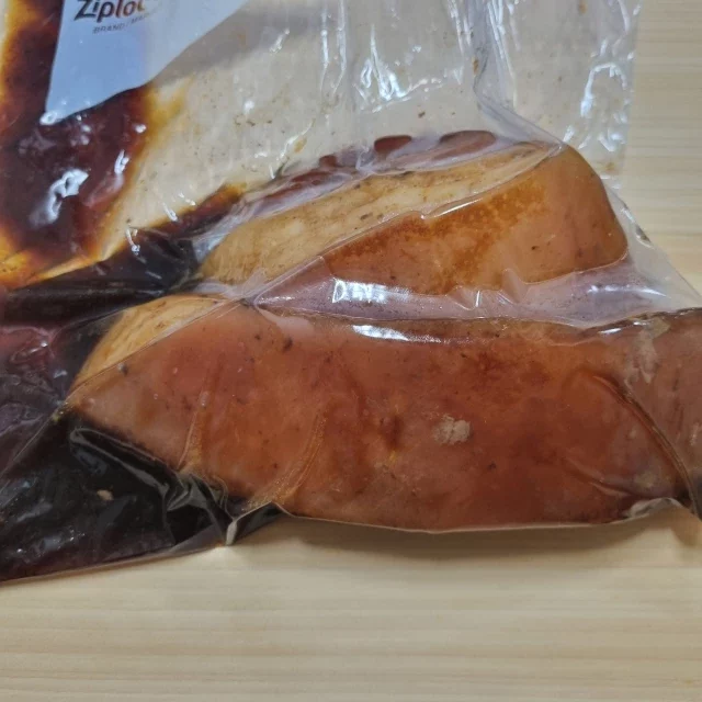 부드러워진 뒷다리살 부위