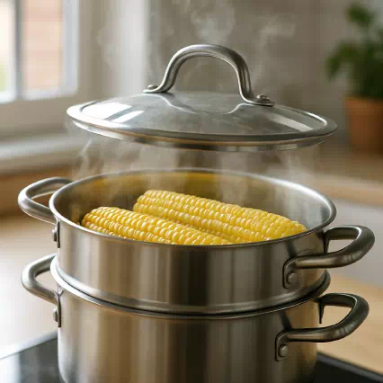 뉴슈가 없이 옥수수 찌는법 1